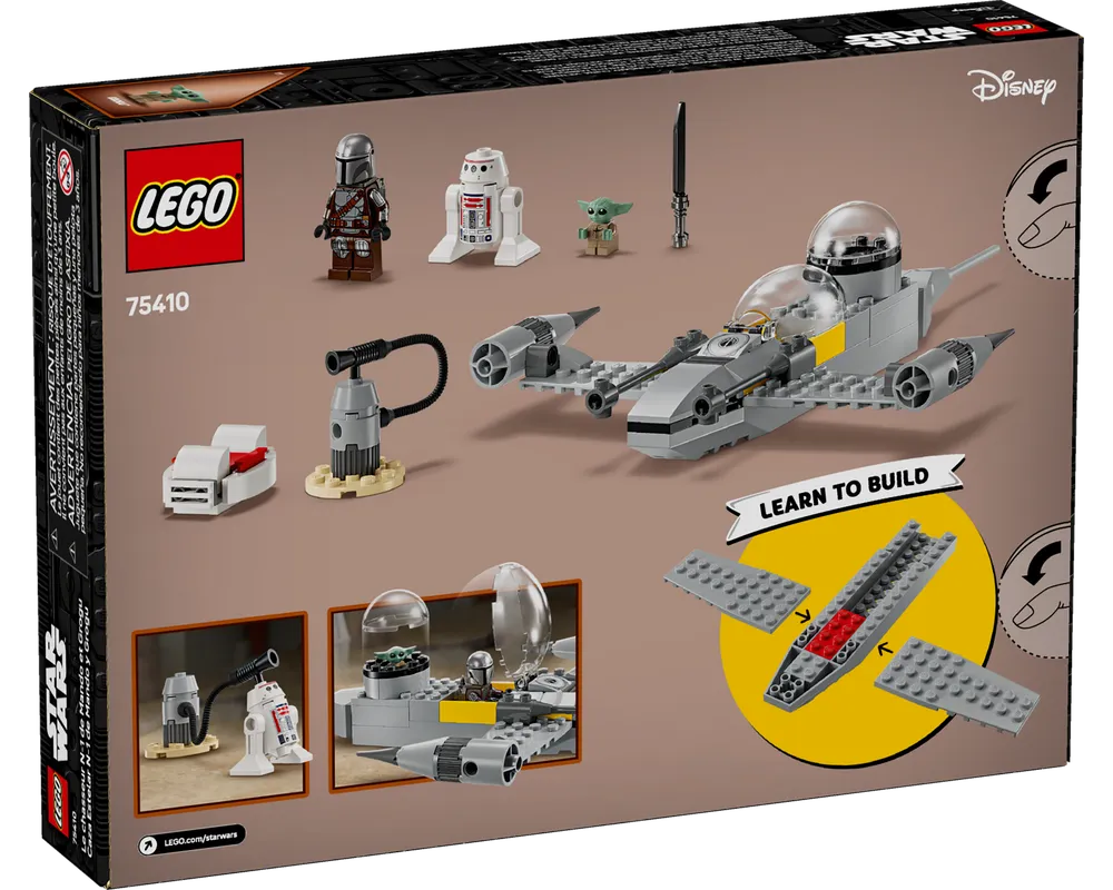 LEGO Star Wars 75410 - Mando and Grogu's N-1 Starfighter - Authentic LEGO Set Image 7