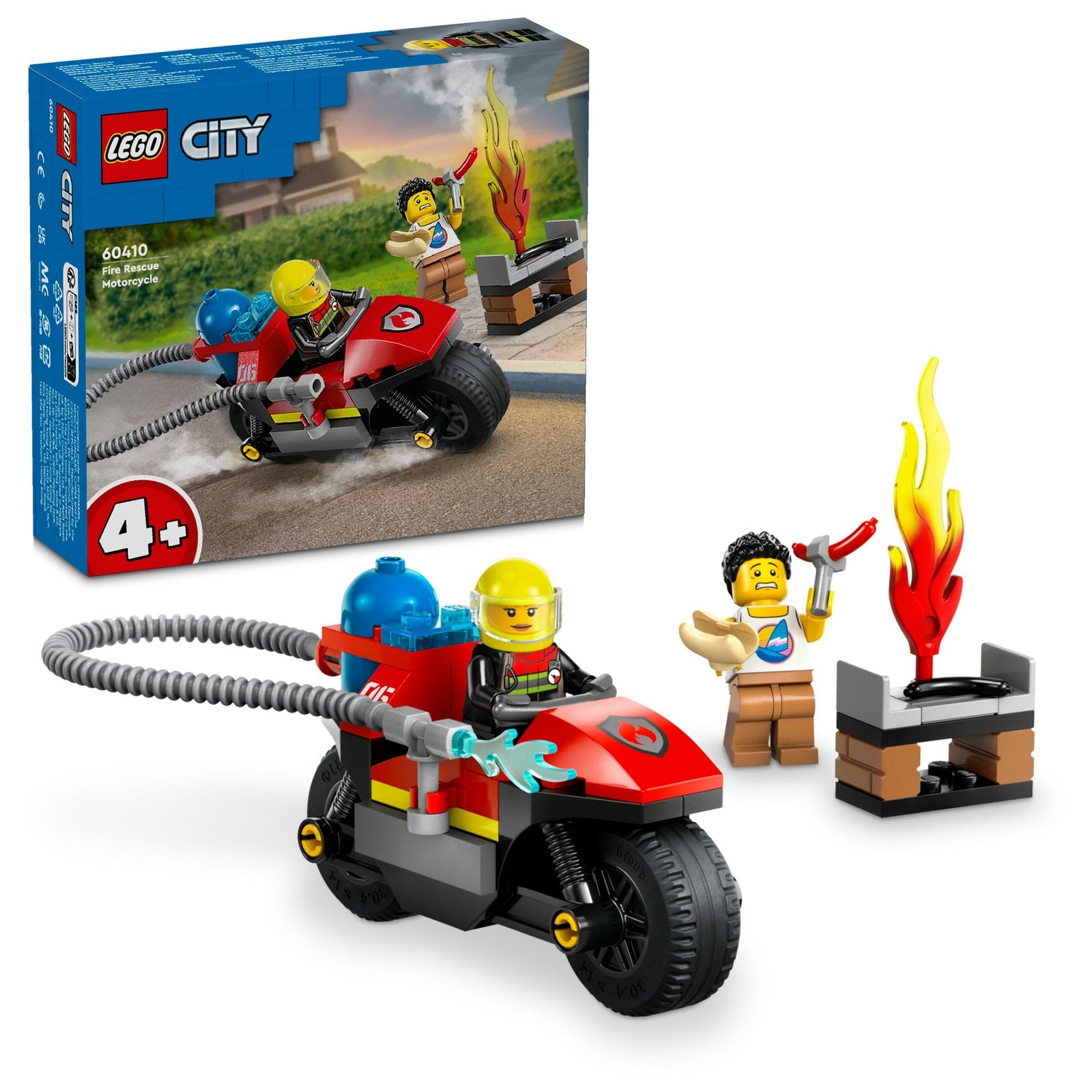 LEGO City 60410 - Fire Rescue Motorcycle - Authentic LEGO Set Main Image