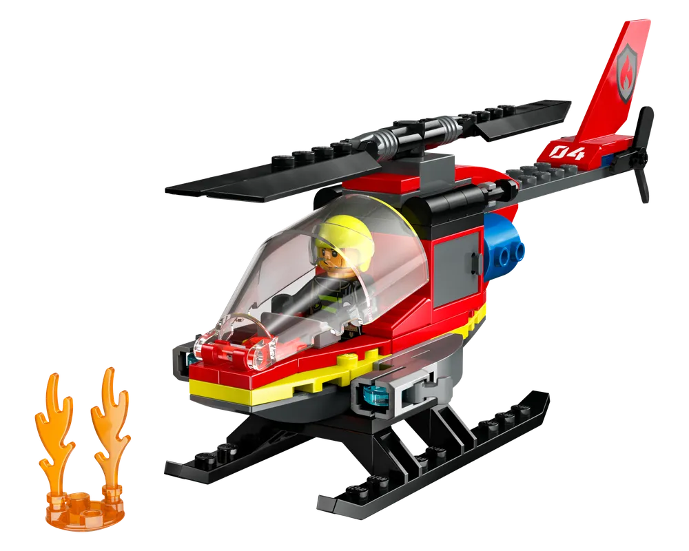 LEGO City 60411 - Fire Rescue Helicopter - Authentic LEGO Set Image 2