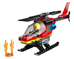 =LEGO City 60411 - Fire Rescue Helicopter - Authentic LEGO Set Image 2