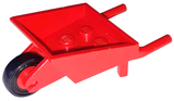LEGO bb1310c01 Fabuland Utensil Wheelbarrow with  Pulley Wheel with Black Tire 14mm D. x 4mm Smooth Small Single (bb1310 / 3464c01) - Main Product Image