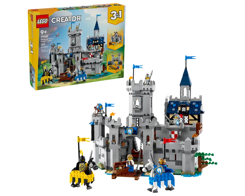 LEGO Creator 31168 - Medieval Horse Knight Castle - Authentic LEGO Set Main Image