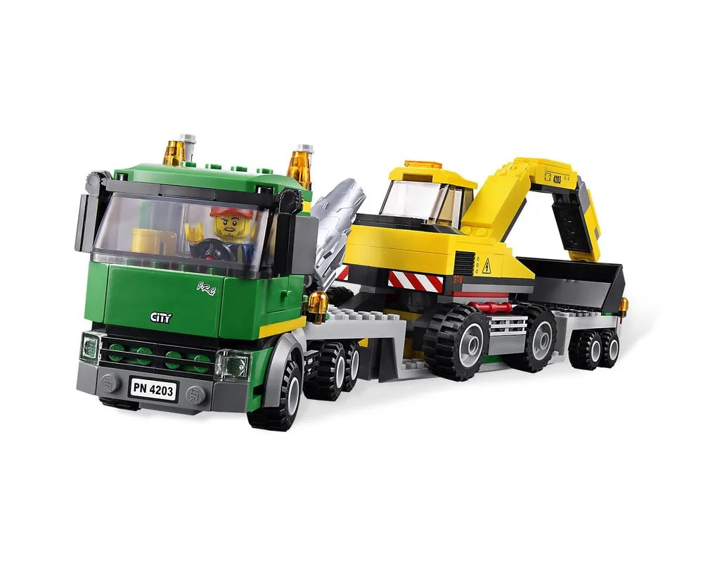 LEGO City 4203 - Excavator Transport - Authentic LEGO Set Image 4