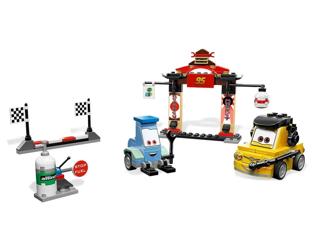 LEGO Cars 8206 - Tokyo Pit Stop With instructions - No box - Authentic LEGO Set Image 4