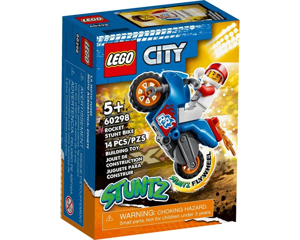 LEGO City 60298 - Rocket Stunt Bike - Authentic LEGO Set Main Image