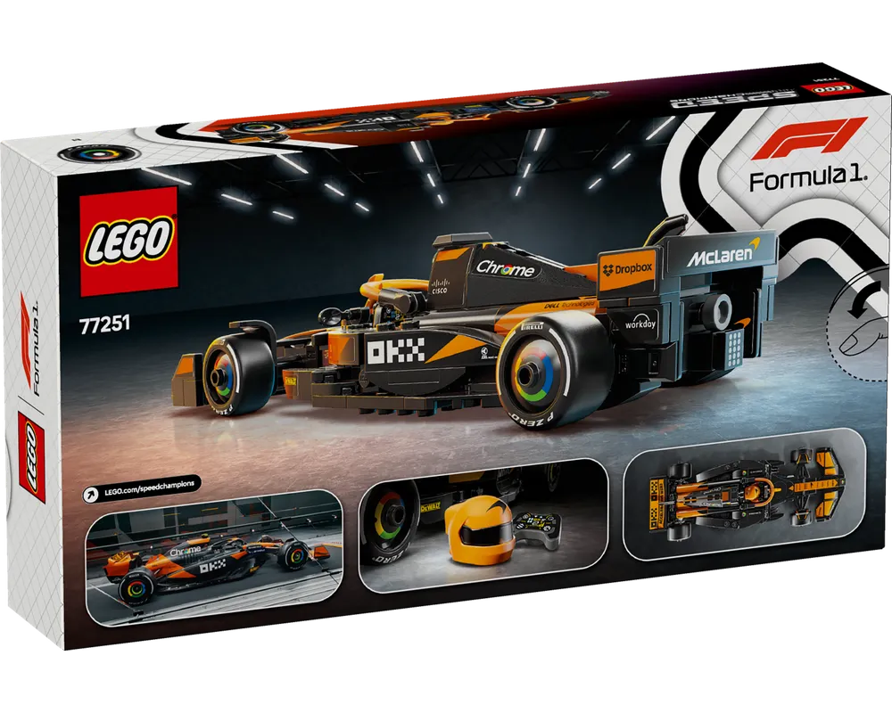 LEGO SPEED CHAMPIONS 77251 - McLaren F1 Team MCL38 - Authentic LEGO Set Image 4