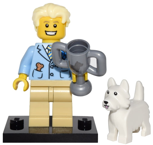 LEGO Collectible Minifigures col16-12 - col16 Dog Show Winner, Series 16 (Complete Set with Stand and Accessories) - Authentic LEGO Set Main Image