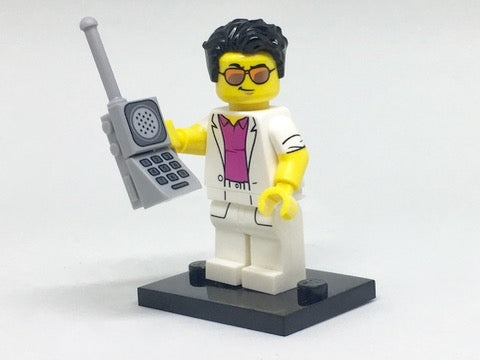 LEGO Collectible Minifigures col17-12 - col17 Yuppie, Series 17 (Complete Set with Stand and Accessories) - Authentic LEGO Set Main Image