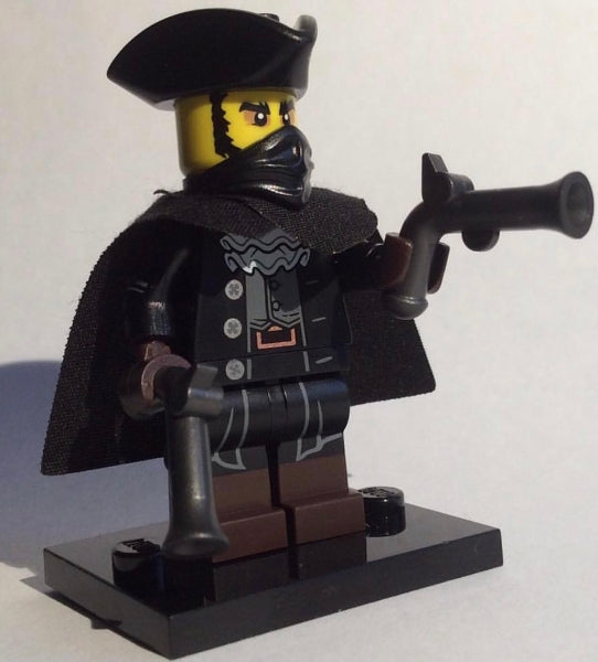 LEGO Collectible Minifigures col17-16 - col17 The Mystery Man (Highwayman), Series 17 (Complete Set with Stand and Accessories) - Authentic LEGO Set Main Image