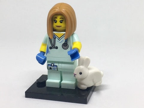 LEGO Collectible Minifigures col17-5 - col17 Veterinarian, Series 17 (Complete Set with Stand and Accessories) - Authentic LEGO Set Main Image
