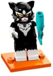 LEGO Collectible Minifigures col18-12 - col18 Cat Costume Girl, Series 18 (Complete Set with Stand and Accessories) - Authentic LEGO Set Main Image