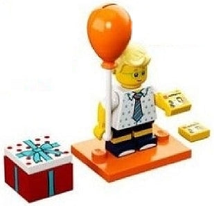 LEGO Collectible Minifigures col18-16 - col18 Birthday Party Boy, Series 18 (Complete Set with Stand and Accessories) - Authentic LEGO Set Main Image