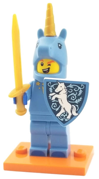 LEGO Collectible Minifigures col18-17 - col18 Unicorn Guy, Series 18 (Complete Set with Stand and Accessories) - Authentic LEGO Set Main Image