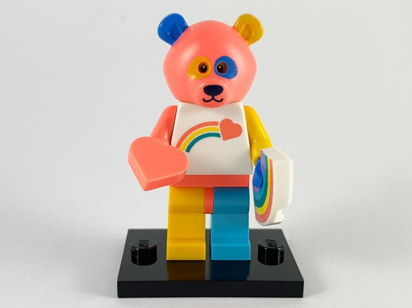LEGO Collectible Minifigures col19-15 - col19 Bear Costume Guy, Series 19 (Complete Set with Stand and Accessories) - Authentic LEGO Set Main Image