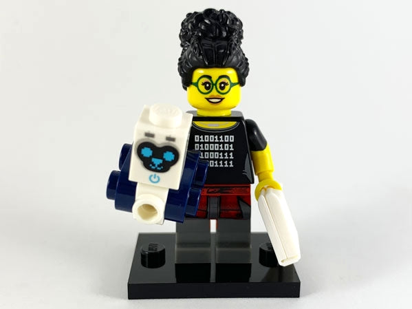 LEGO Collectible Minifigures col19-5 - col19 Programmer, Series 19 (Complete Set with Stand and Accessories) - Authentic LEGO Set Main Image