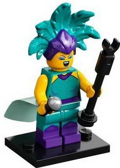 LEGO Collectible Minifigures col21-12 - col21 Cabaret Singer, Series 21 (Complete Set with Stand and Accessories) - Authentic LEGO Set Main Image