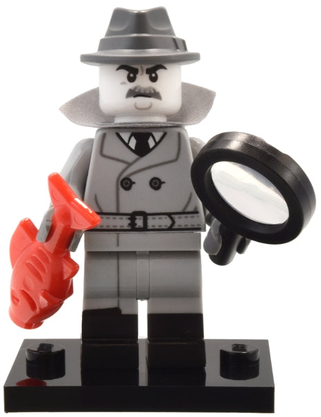 LEGO Collectible Minifigures col25 - Film Noir Detective, Series 25 (Complete Set with Stand and Accessories) - Authentic LEGO Set Main Image