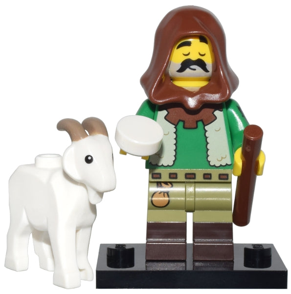 LEGO Collectible Minifigures col25-5 - col25 Goatherd, Series 25 (Complete Set with Stand and Accessories) - Authentic LEGO Set Main Image