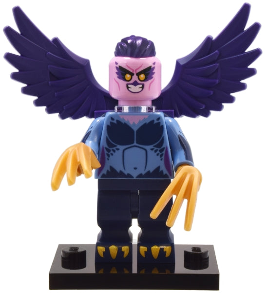 LEGO Collectible Minifigures col25-9 - col25 Harpy, Series 25 (Complete Set with Stand and Accessories) - Authentic LEGO Set Main Image