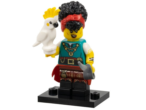 LEGO Collectible Minifigures col27-10 - col27 Pirate Quartermaster, Series 27 (Complete Set with Stand and Accessories) - Authentic LEGO Set Main Image