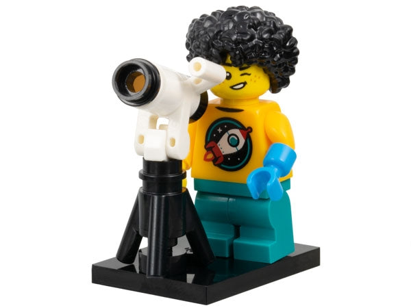 LEGO Collectible Minifigures col27-4 - col27 Astronomer Kid, Series 27 (Complete Set with Stand and Accessories) - Authentic LEGO Set Main Image