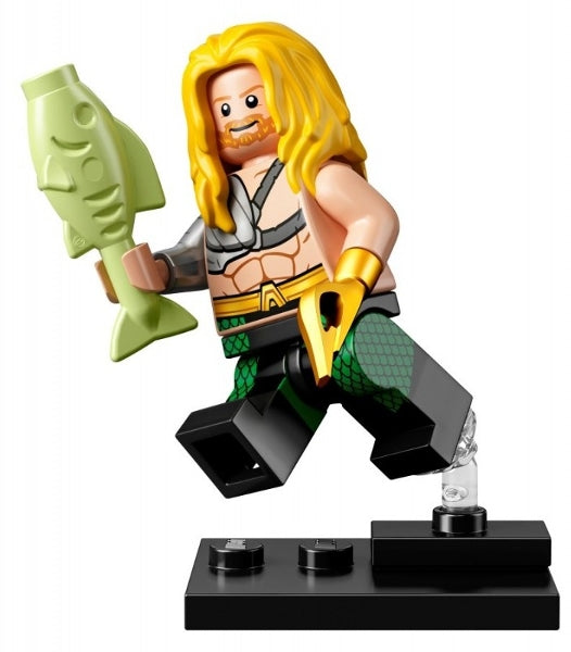 LEGO Collectible Minifigures colsh-3 - colsh Aquaman, DC Super Heroes (Complete Set with Stand and Accessories) - Authentic LEGO Set Main Image