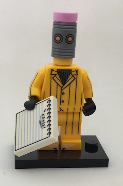 LEGO Collectible Minifigures coltlbm-12 - coltlbm Eraser, The LEGO Batman Movie, Series 1 (Complete Set with Stand and Accessories) - Authentic LEGO Set Main Image