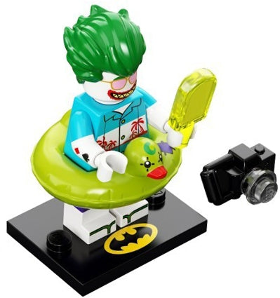 LEGO Collectible Minifigures coltlbm2-7 - coltlbm2 Vacation The Joker, The LEGO Batman Movie, Series 2 (Complete Set with Stand and Accessories) - Authentic LEGO Set Main Image