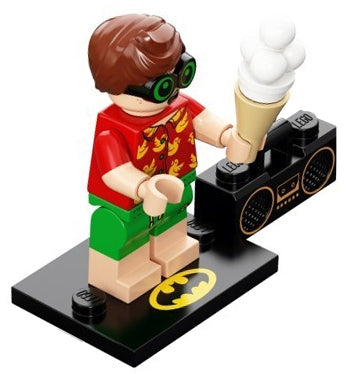 LEGO Collectible Minifigures coltlbm2-8 - coltlbm2 Vacation Robin, The LEGO Batman Movie, Series 2 (Complete Set with Stand and Accessories) - Authentic LEGO Set Main Image