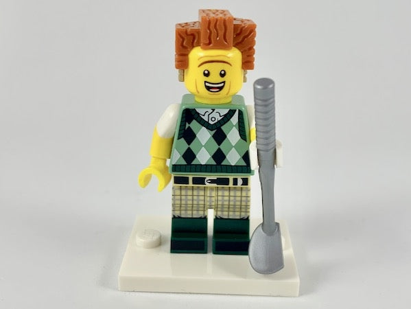 LEGO Collectible Minifigures coltlm2-12 - coltlm2 Gone Golfin&#39; President Business, The LEGO Movie 2 (Complete Set with Stand and Accessories) - Authentic LEGO Set Main Image