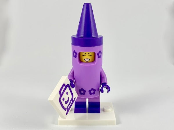 LEGO Collectible Minifigures coltlm2-5 - coltlm2 Crayon Girl, The LEGO Movie 2 (Complete Set with Stand and Accessories) - Authentic LEGO Set Main Image
