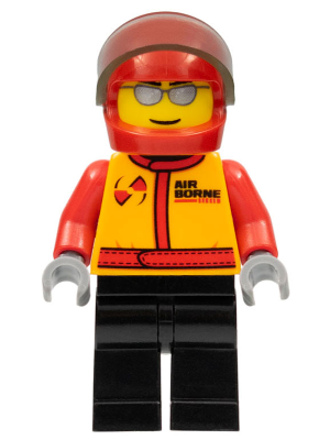 LEGO Minifigure cty0423 - Stunt Pilot, Airborne Spoilers - Authentic LEGO Minifigure Main Image