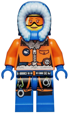 LEGO Minifigure cty0491 - Arctic Explorer, Female - Authentic LEGO Minifigure Main Image