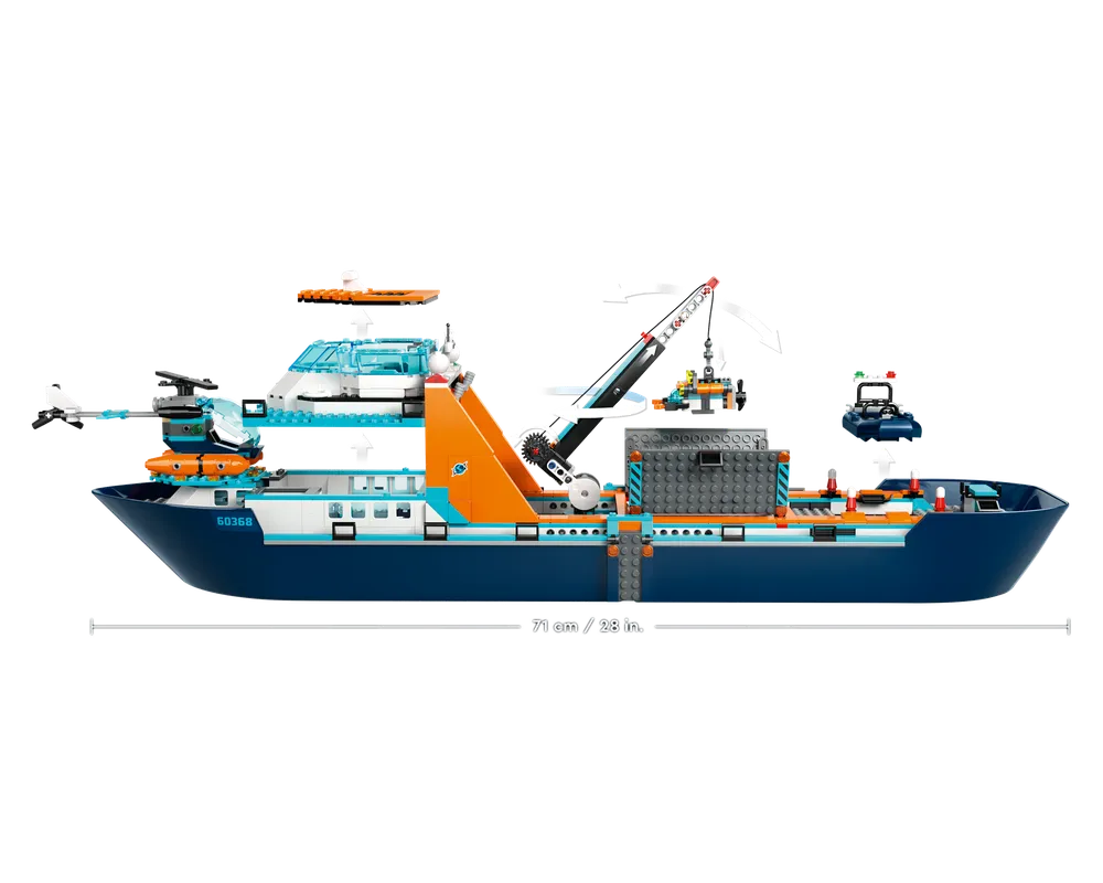 LEGO City 60368 - Arctic Explorer Ship - Authentic LEGO Set Image 8