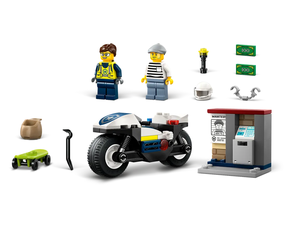 LEGO City 60455 - Police Motorcycle chase - Authentic LEGO Set Image 14