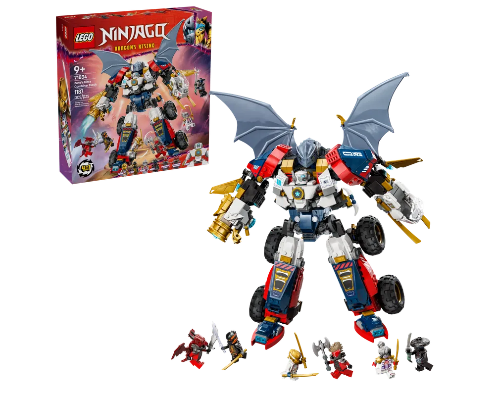 LEGO NINJAGO 71834 - Zane's Ultra Combiner Mech - Authentic LEGO Set Main Image