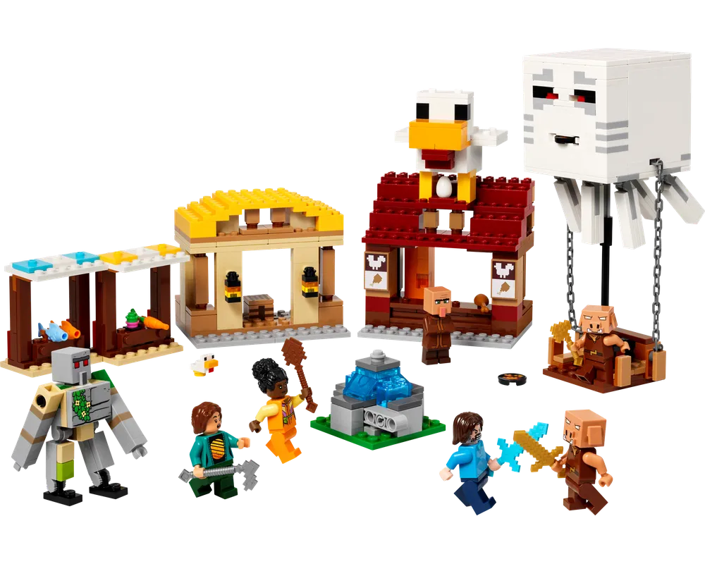 LEGO Minecraft 21273 - The Ghast Balloon Village Attack - Authentic LEGO Set Image 2