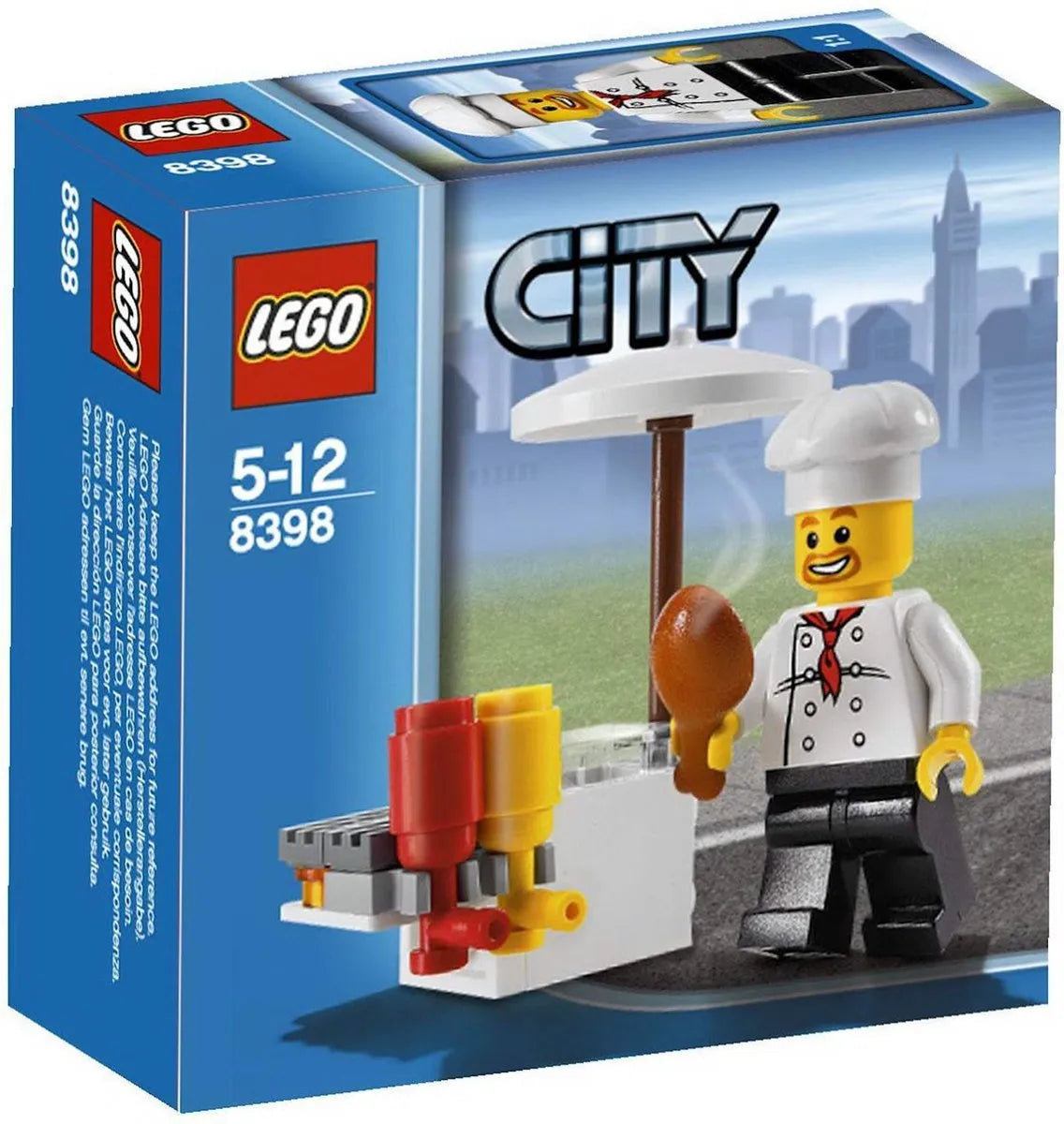 LEGO City 8398 - BBQ Stand - Authentic LEGO Set Main Image