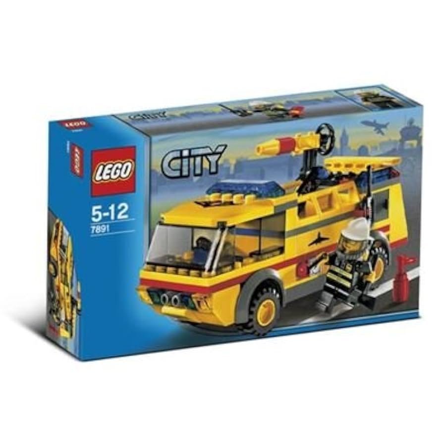 LEGO City 7891 - Airport Firetruck - Authentic LEGO Set Main Image
