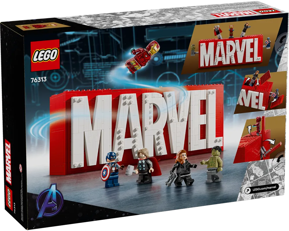 LEGO Super Heroes 76313 - MARVEL Logo - Authentic LEGO Set Image 2