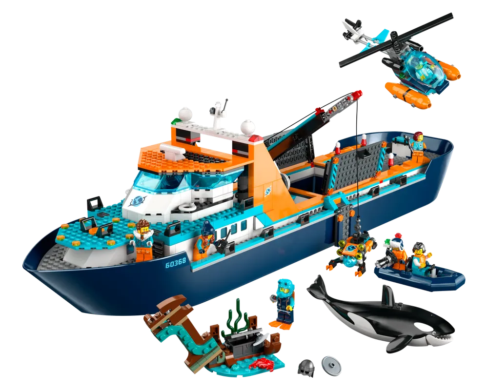 LEGO City 60368 - Arctic Explorer Ship - Authentic LEGO Set Image 2