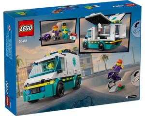 LEGO City 60451 - Emergency Ambulance - Authentic LEGO Set Image 3
