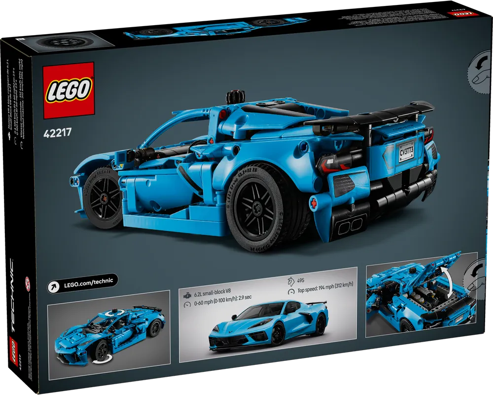 LEGO Technic 42217 - Chevrolet Corvette Stingray Blue - Authentic LEGO Set Image 14