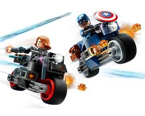=LEGO Super Heroes 76260 - Black Widow & Captain America Motorcycles - Authentic LEGO Set Image 3