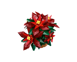 LEGO Botanicals 10370 - Poinsettia - Authentic LEGO Set Image 4