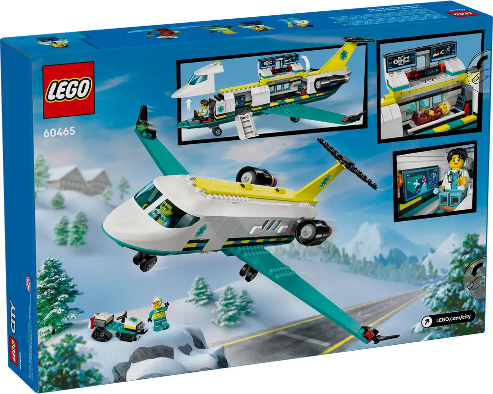 LEGO City 60465 - Emergency Air Ambulance Airplane - Authentic LEGO Set Image 12