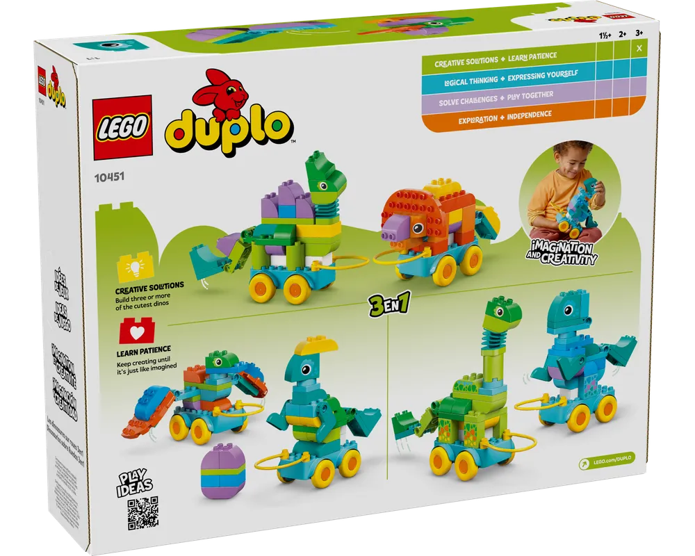 LEGO DUPLO 10451 - 3in1 Dinosaurs on Wheels - Authentic LEGO Set Image 12