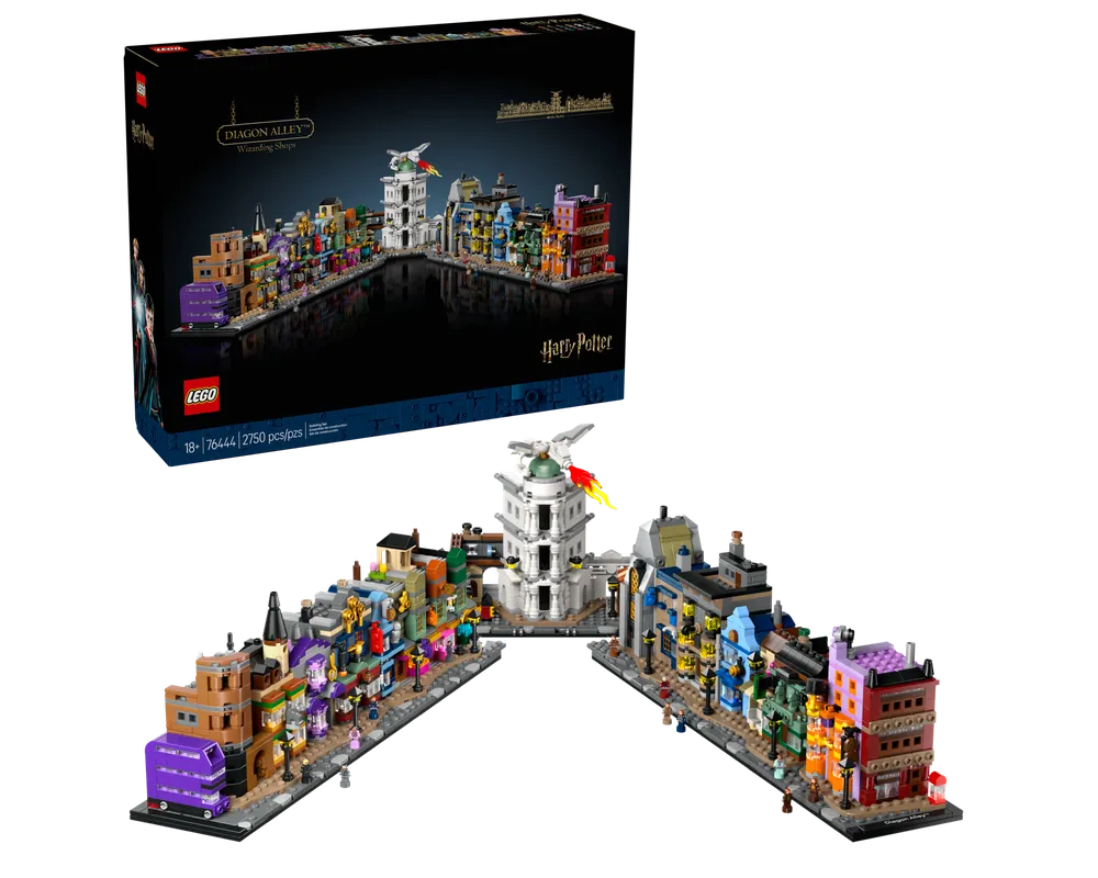 LEGO Harry Potter 76444 - Diagon Alley Wizarding Shops - Authentic LEGO Set Main Image