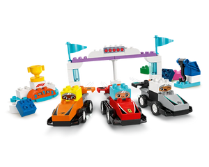 LEGO DUPLO 10445 - F1 Team Racing Cars & Drivers - Authentic LEGO Set Image 4
