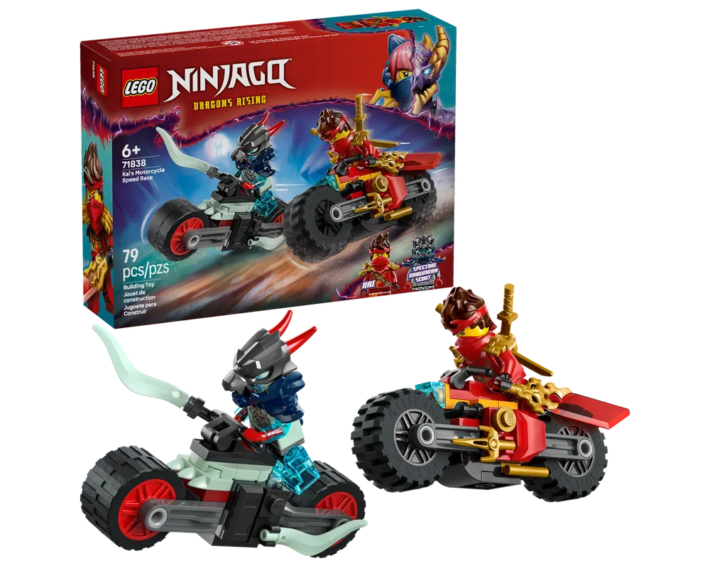 LEGO NINJAGO 71838 - Kai's Motorcycle Speed Race - Authentic LEGO Set Main Image